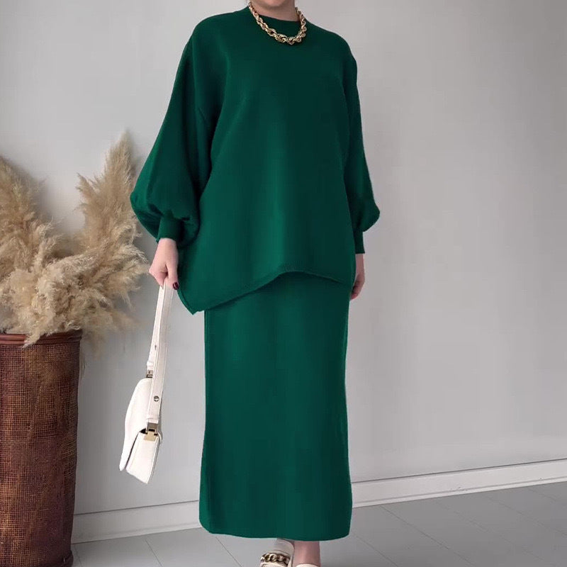 Damen Lässiges Sweat-Set mit weitem Schnitt und bequemen Taschen Krohn-e