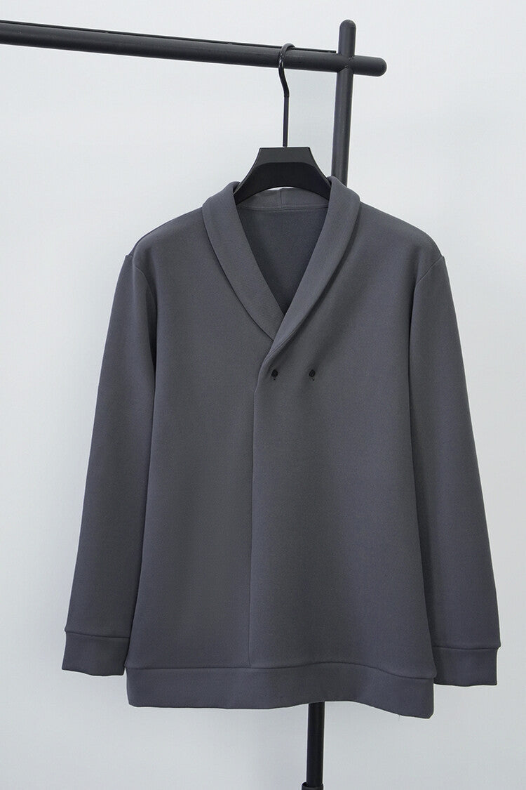 Herren Freizeitjacke mit modernem Schalkragen und praktischen Knöpfen Krohn-e
