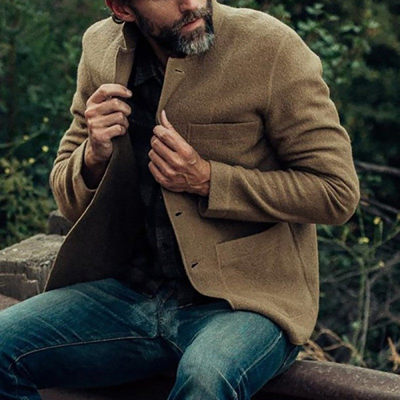 Herren lässige Cardigan-Jacke Krohn-e