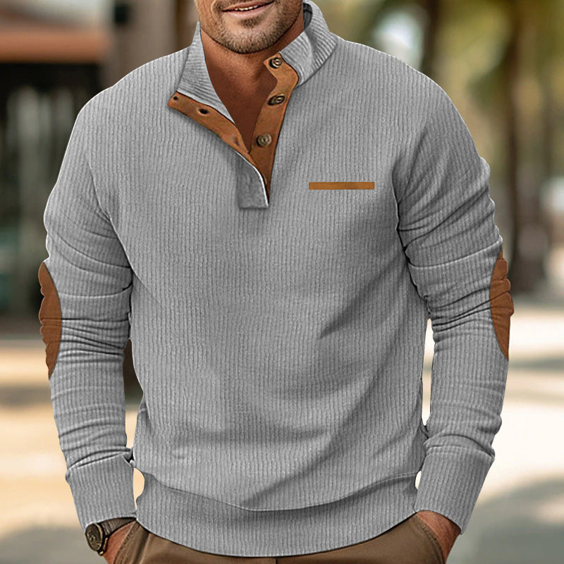 Herren Strickpullover mit kontrastierenden Design-Elementen Krohn-e