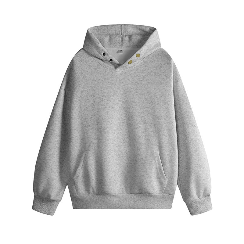 Damen Kapuzenpullover mit innovativem Schnitt und praktischen Druckknöpfen Krohn-e