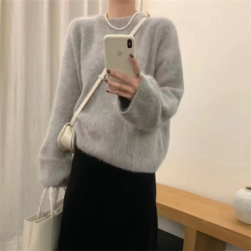 Damen Pullover mit weichem, flauschigem Material Krohn-e