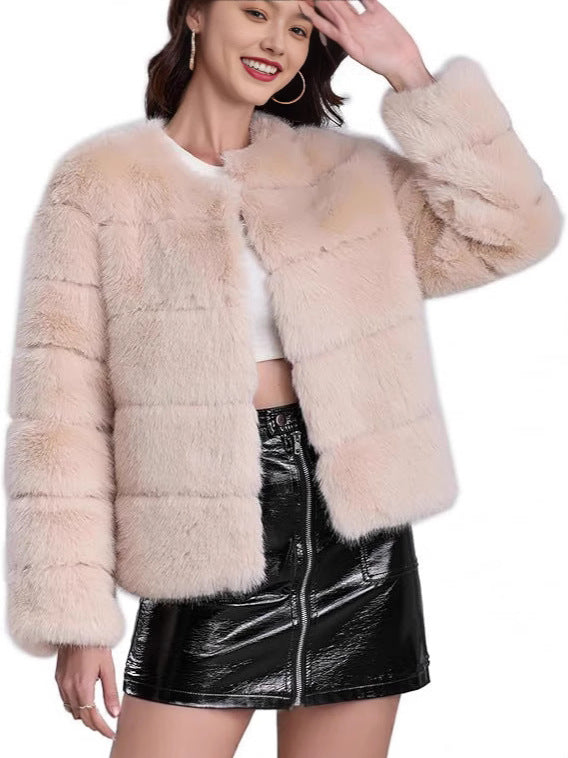 Damen trendige Kunstpelzjacke Krohn-e