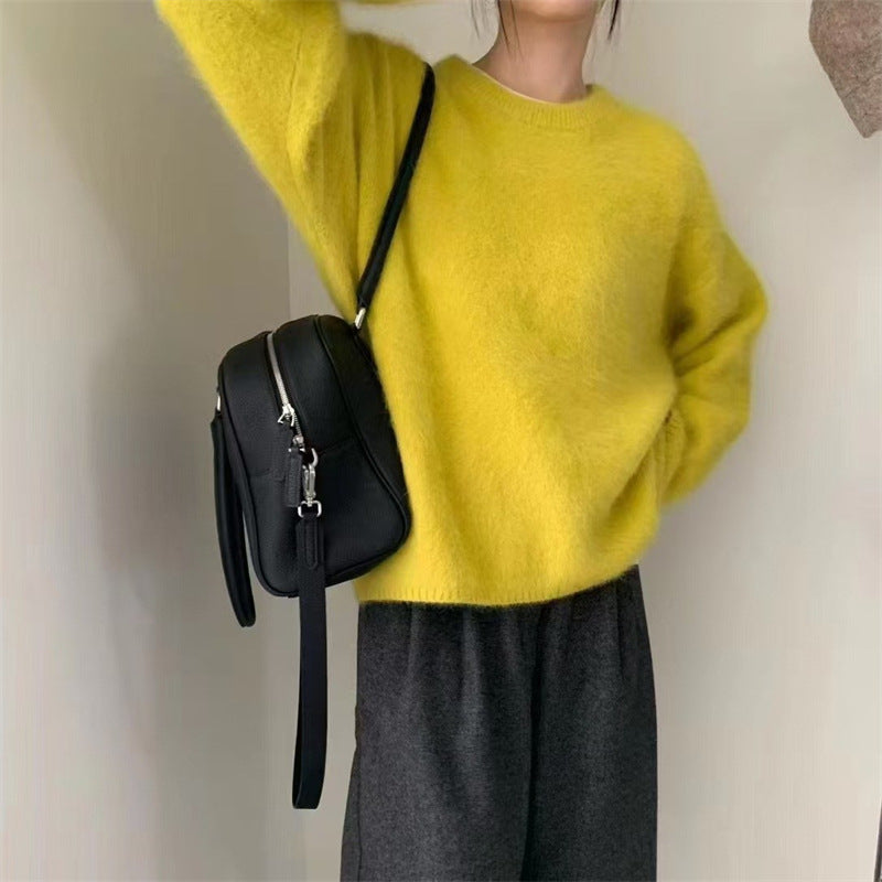 Damen Pullover mit weichem, flauschigem Material Krohn-e