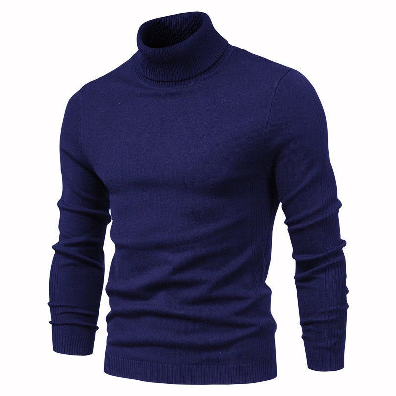 Herren eleganter Rollkragenpullover aus feinem Strick Krohn-e