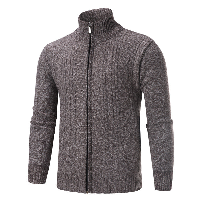 Herren modischer Strickpullover mit Stehkragen Krohn-e