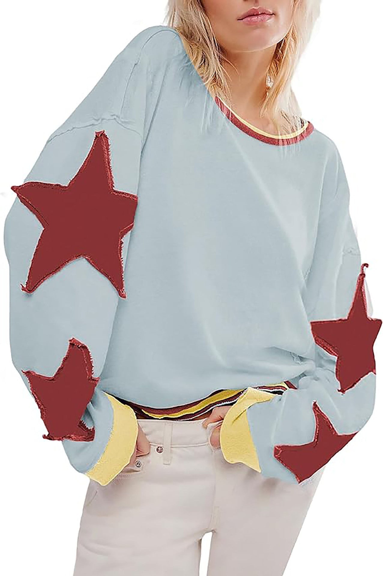 Damen lässiger Pullover mit Sternen-Design Krohn-e
