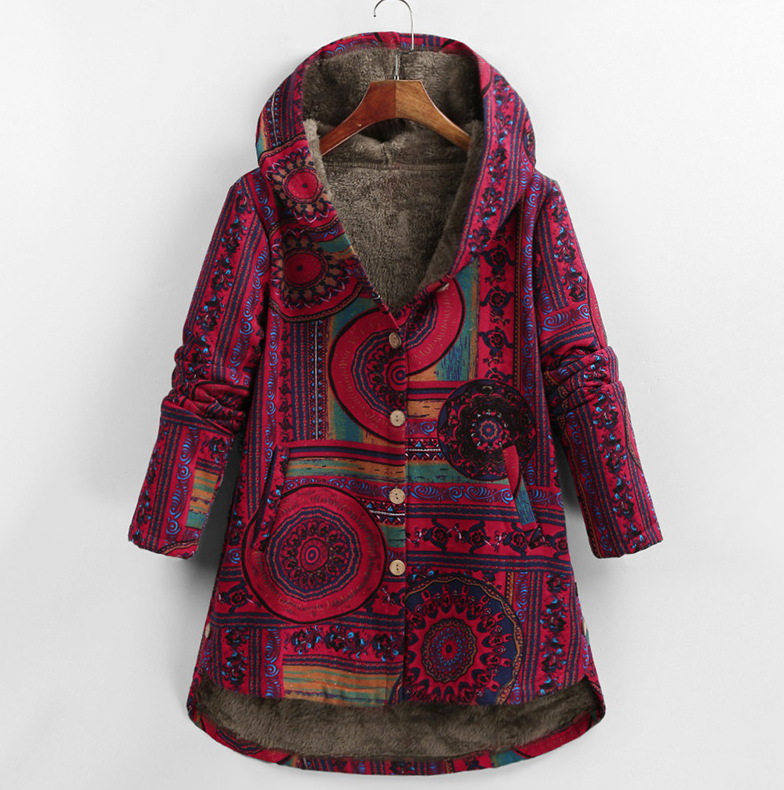 Krohn-e | gestrickte Winterjacke - schickes warmes Hoodie-Jackett