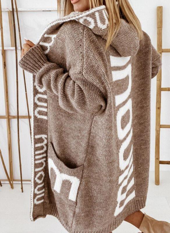 Damen Oversize Strickmantel mit praktischem Taschen-Design Krohn-e