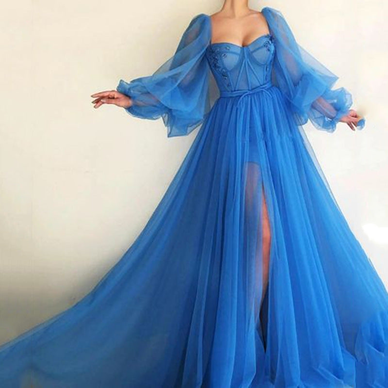 Krohn-e: Elegantes, geteiltes A-Linien-Abendkleid für Hochzeiten