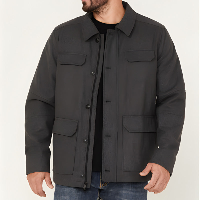 Herren multifunktionale Utility-Jacke mit großen Taschen Krohn-e
