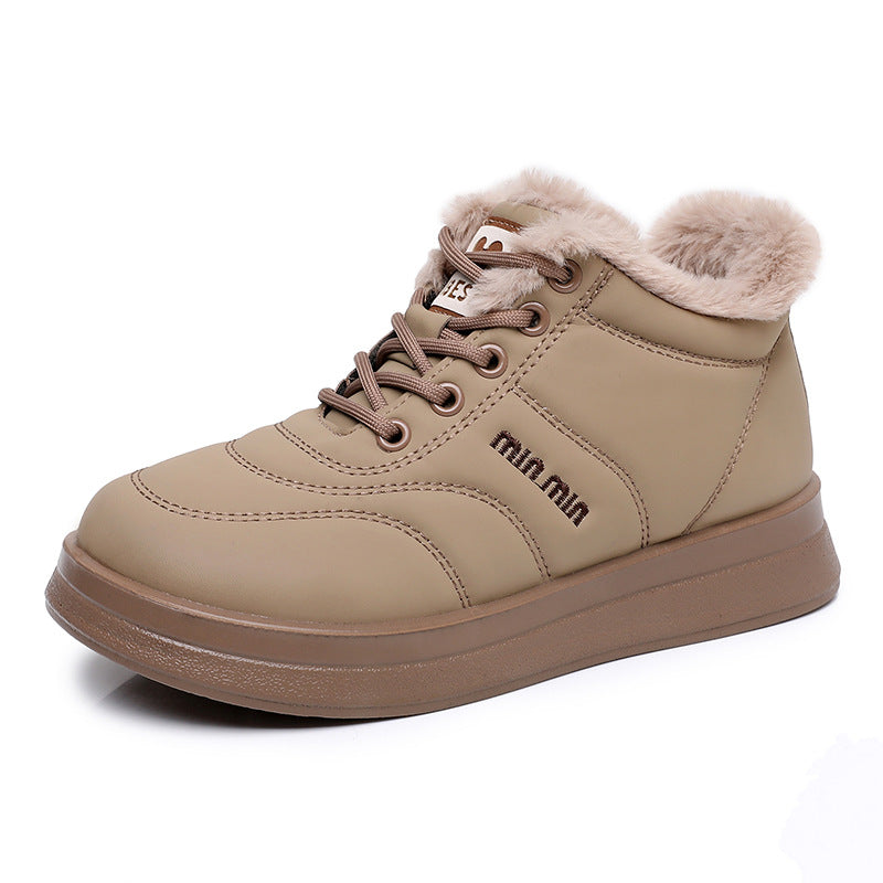 Damen Wärmende High-Top Sneakers mit kuscheligem Innenfutter und rutschfester Sohle Krohn-e