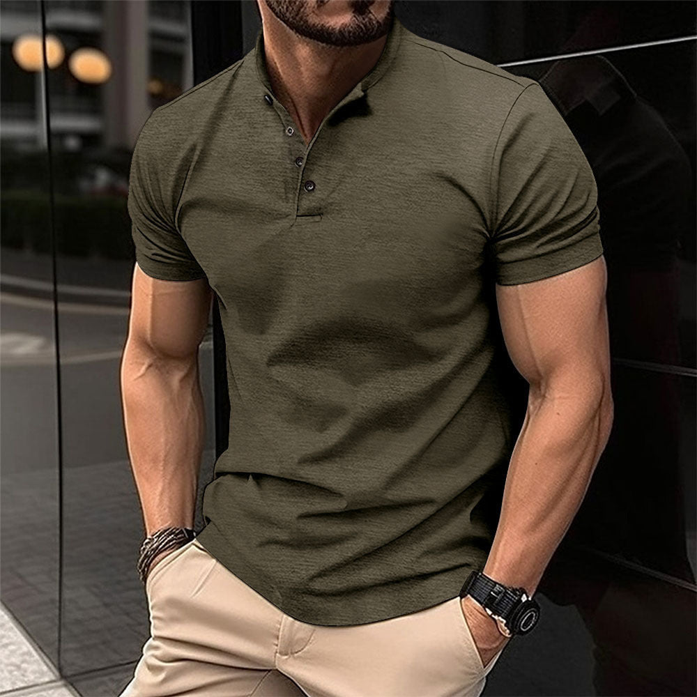 Herren Polohemd mit Knopfleiste und Kurzarm Krohn-e