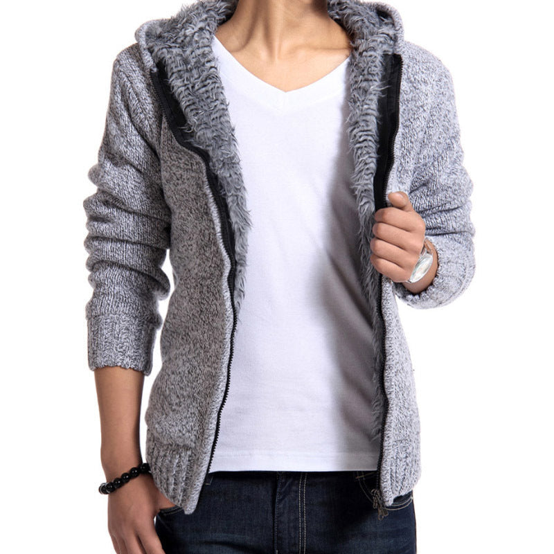 Herren kuschelige Strickjacke mit hochwertigem Innenfutter Krohn-e