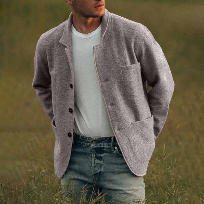 Herren lässige Cardigan-Jacke Krohn-e