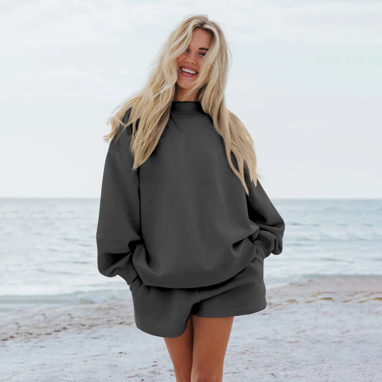 Damen Oversize-Sweatshirt mit Raglanärmeln Krohn-e