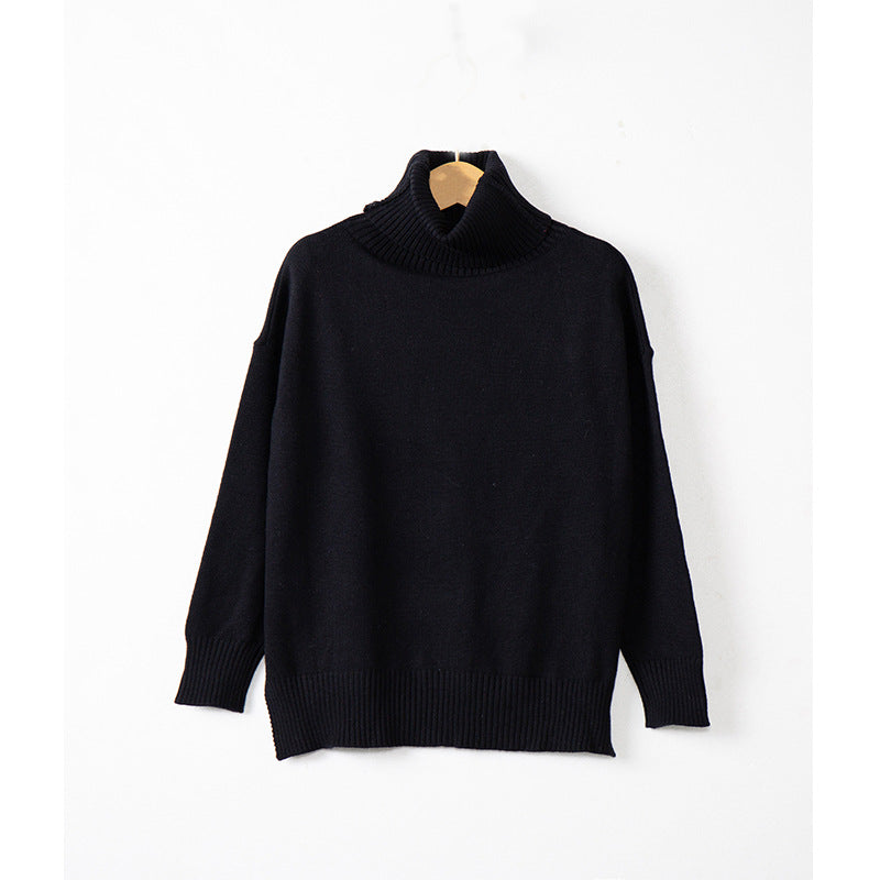 Damen legerer Rollkragenpullover mit praktischem Schnitt Krohn-e