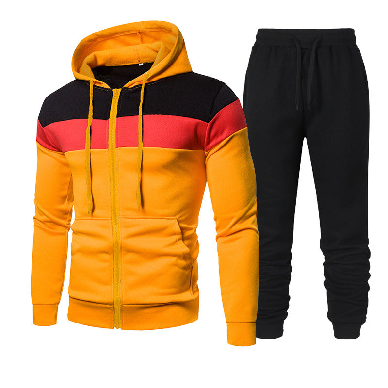 Herren sportliches Freizeit-Set mit modischem Farbblockdesign Krohn-e
