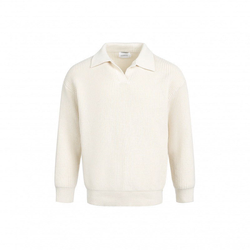 Damen Eleganter Strickpullover mit modernem Kragen und feinem Rippstrick Krohn-e