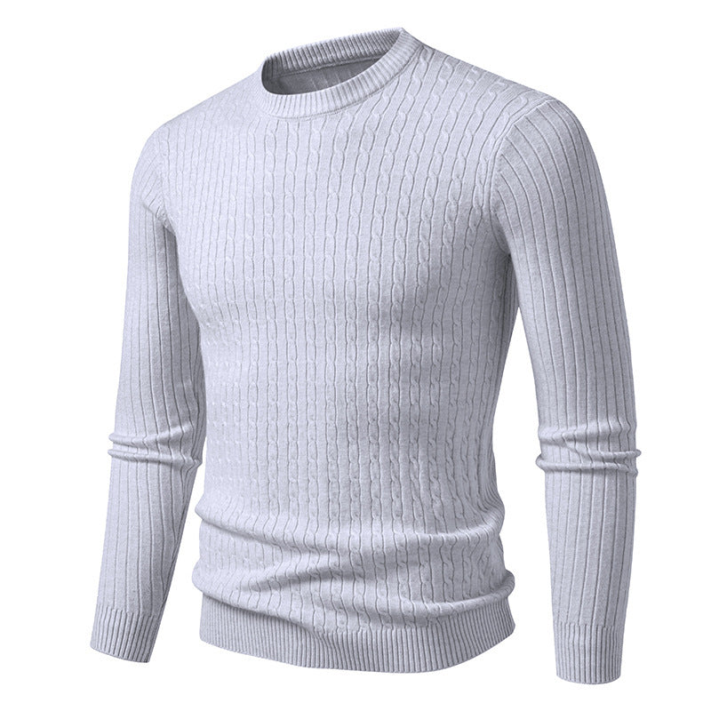 Herren Grobstrickpullover mit elegantem Zopfmuster Krohn-e