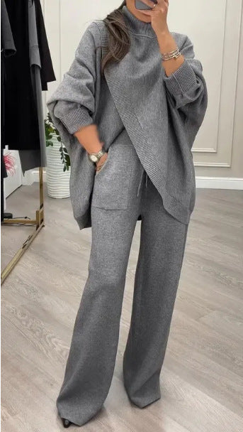 Damen Lässiger Strickanzug mit weitem Schnitt Krohn-e