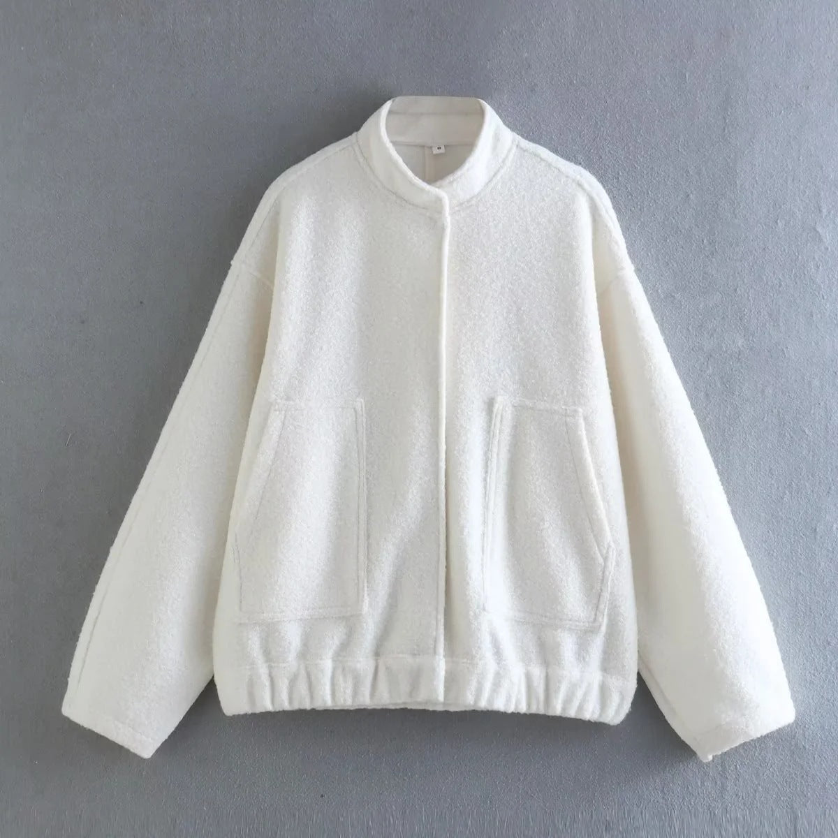 Damen Oversized Wolljacke im schlichten Design Krohn-e