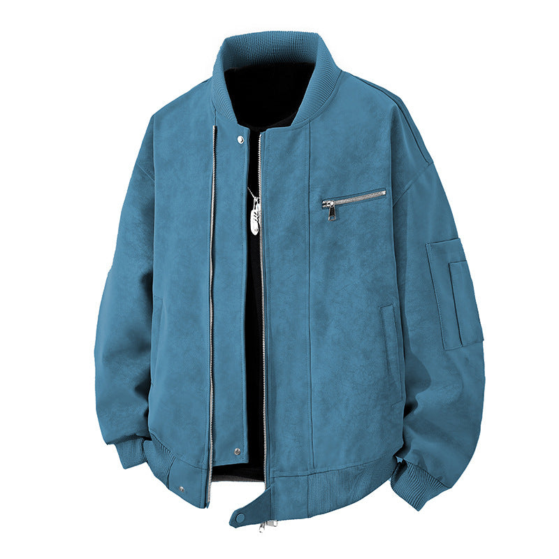 Herren Trendige Bomberjacke im Vintage-Look mit praktischem Reißverschluss und stylischen Details Krohn-e