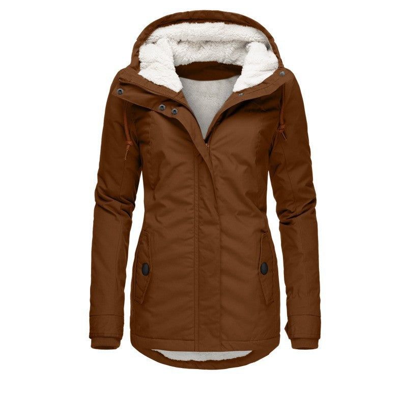 Damen warme Outdoor-Jacke mit kuscheligem Futter Krohn-e