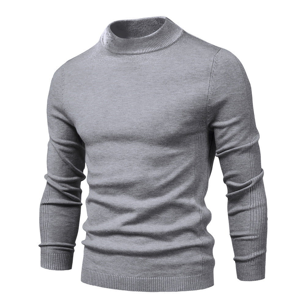 Herren komfortabler Rollkragenpullover aus weichem Strick Krohn-e