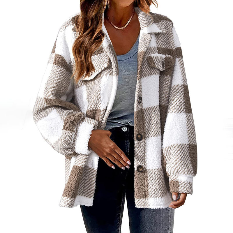 Krohn-e | Warmer Karierter Mantel