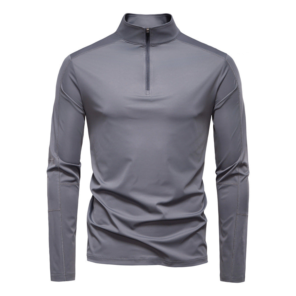 Herren Funktionsshirt mit kurzem Reißverschluss und trockenem Komfort Krohn-e