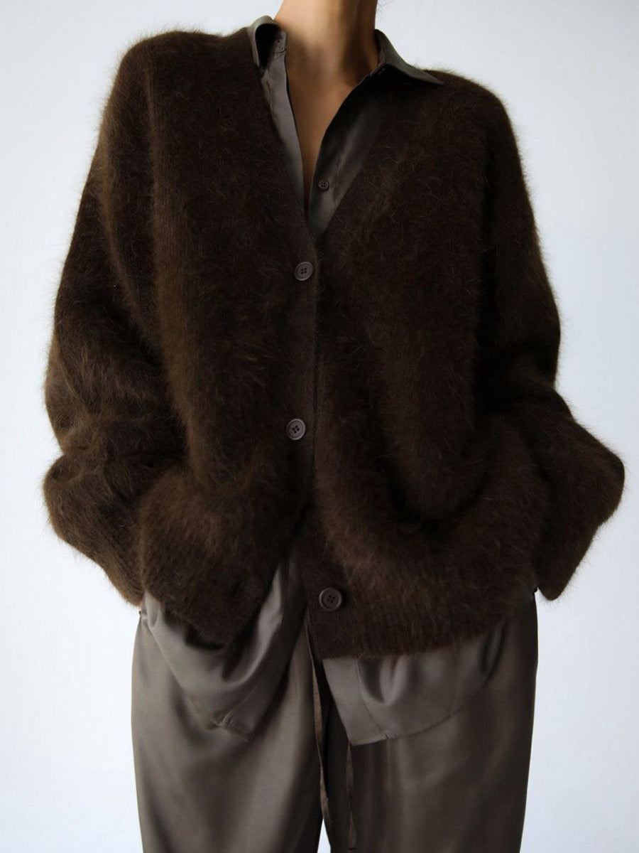Damen kuscheliger Langarm-Strickcardigan Krohn-e