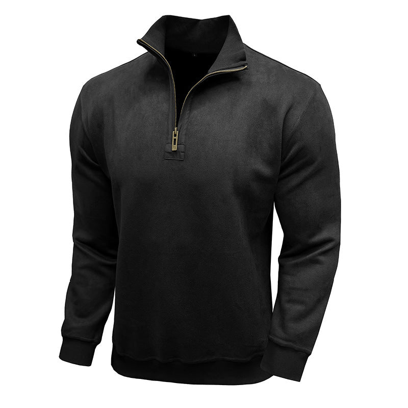 Herren sportlicher Pullover mit halbem Reißverschluss Krohn-e