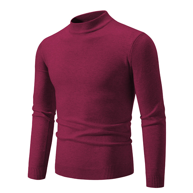 Herren Feinstrickpullover mit hohem Kragen und elastischen Bündchen Krohn-e