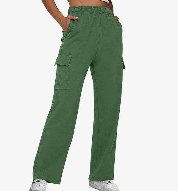 Damen Cargo-Hose mit weitem Bein und praktischen Seitentaschen Krohn-e