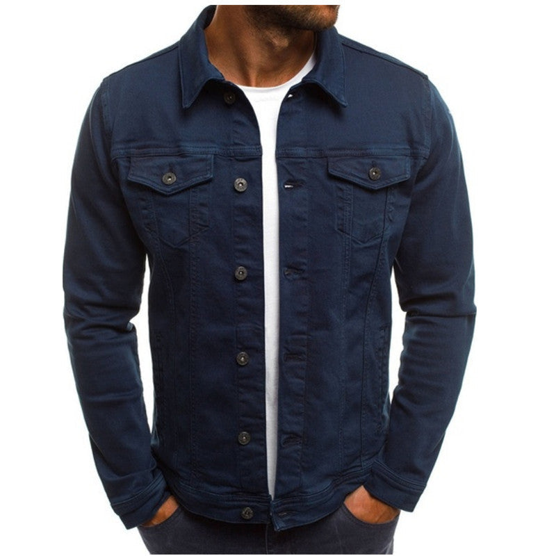 Herren Jeansjacke im modernen Design mit praktischen Brusttaschen Krohn-e