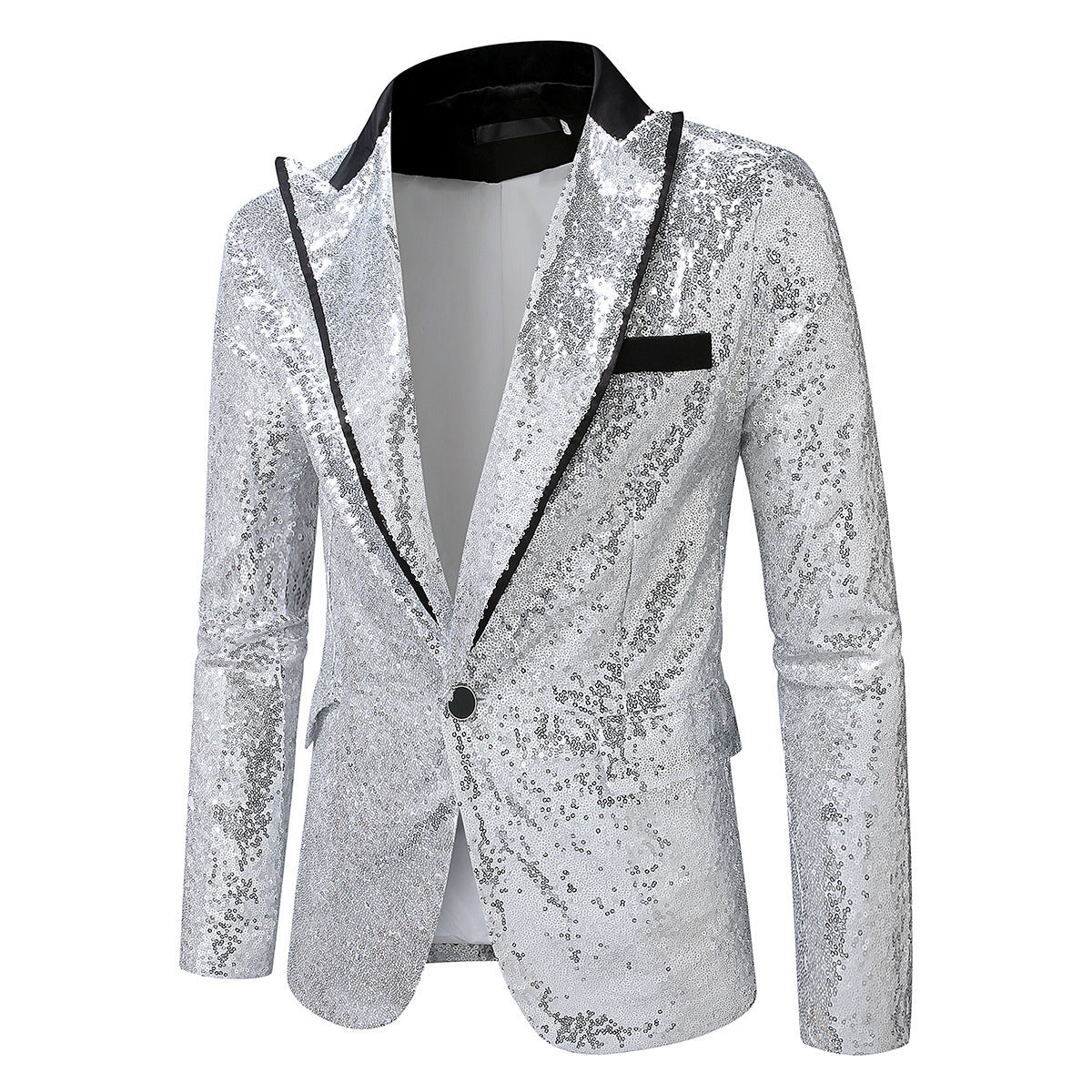 Herren Glitzernder Smokingblazer aus hochwertigem Satin Krohn-e