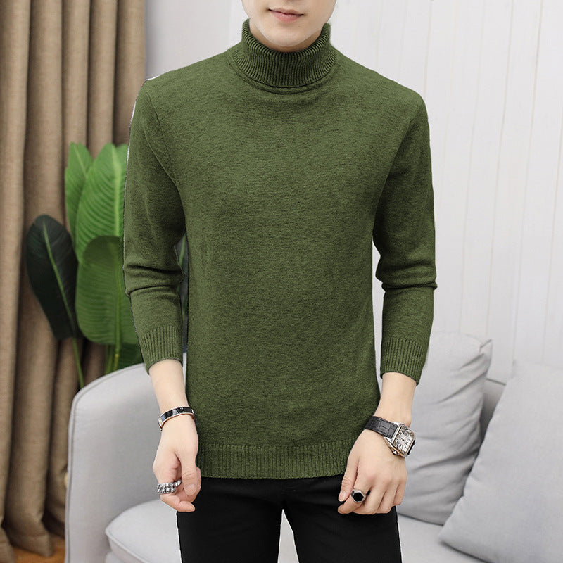Herren eleganter Rollkragenpullover aus feiner Merinowolle Krohn-e