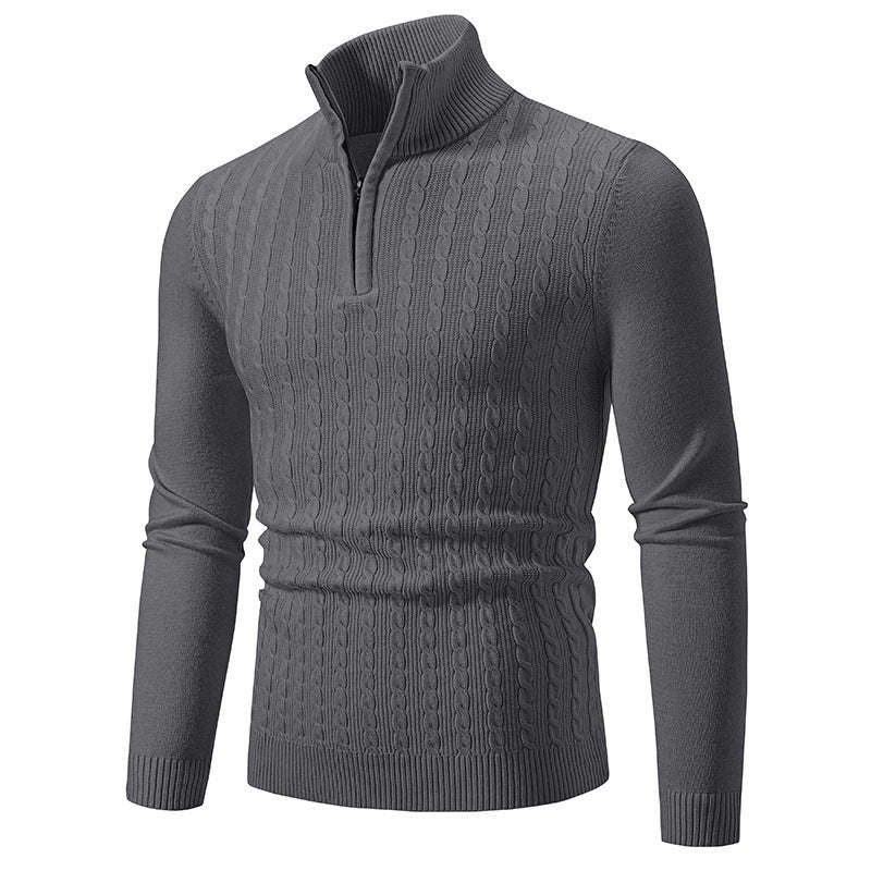 Herren modischer Rollkragenpullover mit Reißverschluss Krohn-e
