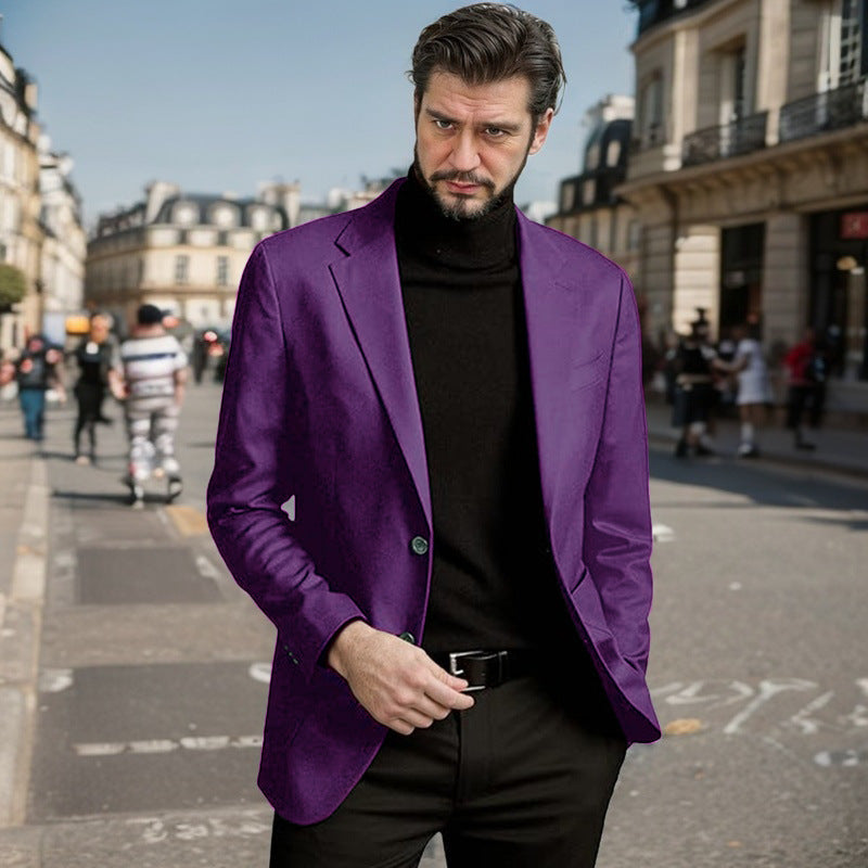 Herren Eleganter Einreiher-Blazer Krohn-e