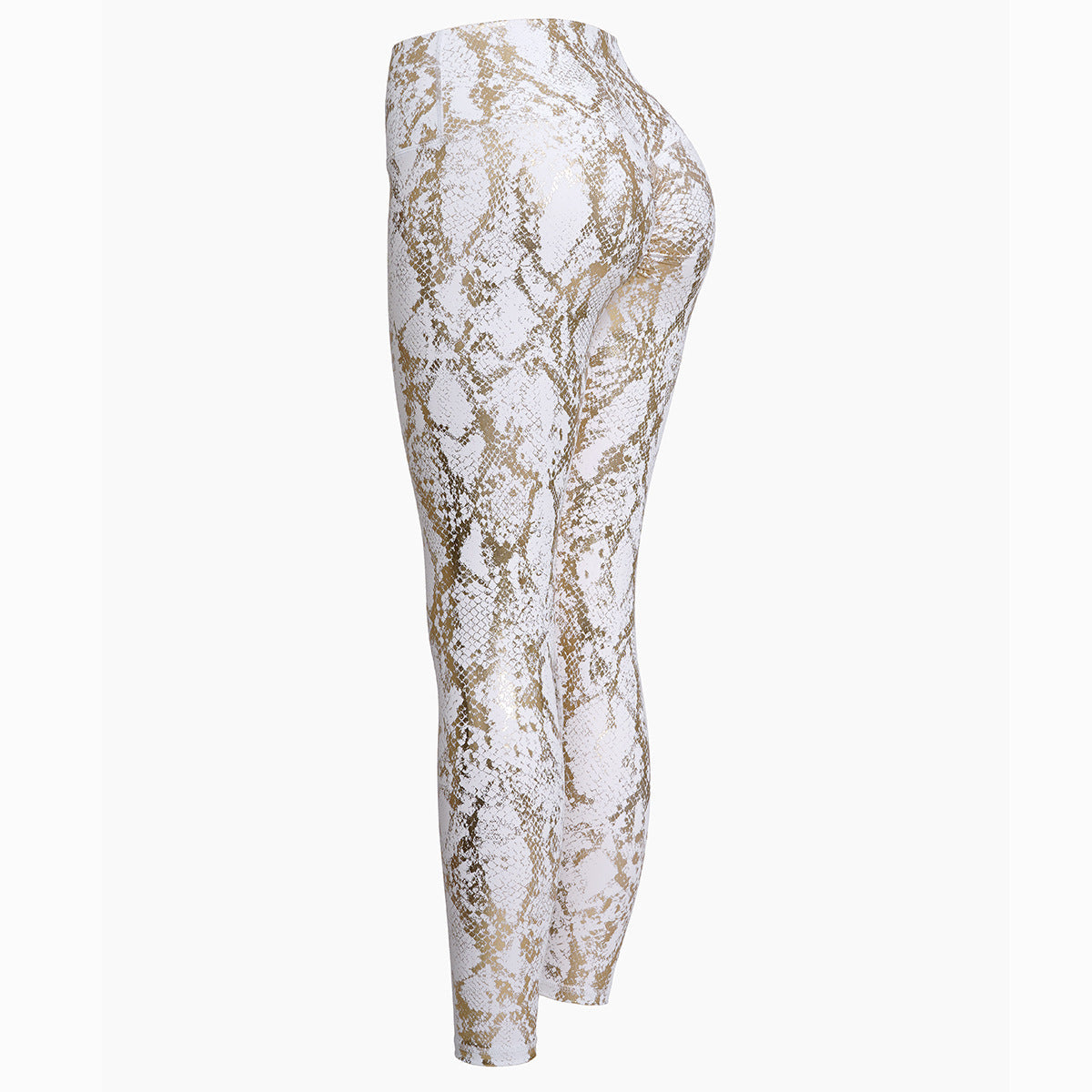 Damen Sportleggings im Schlangenprint mit hohem Bund Krohn-e