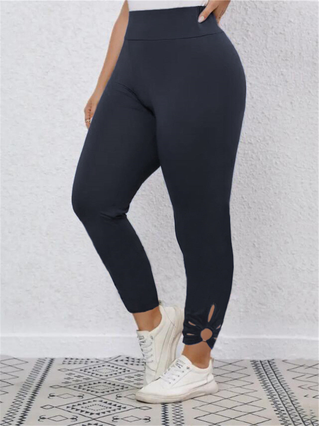 Damen Hochbundige Leggings mit stilvollen Schnittdetails Krohn-e