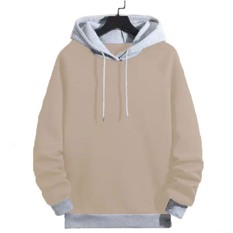 Herren legerer Kapuzenpullover mit kontrastierenden Ärmeln Krohn-e