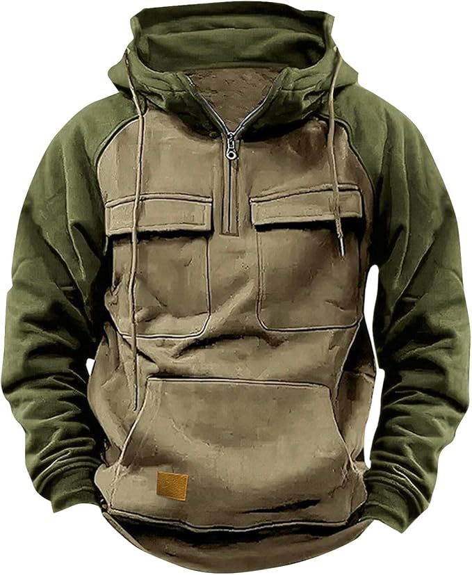 Herren Sportlicher Baumwoll-Hoodie mit Kapuze und praktischen Taschen Krohn-e