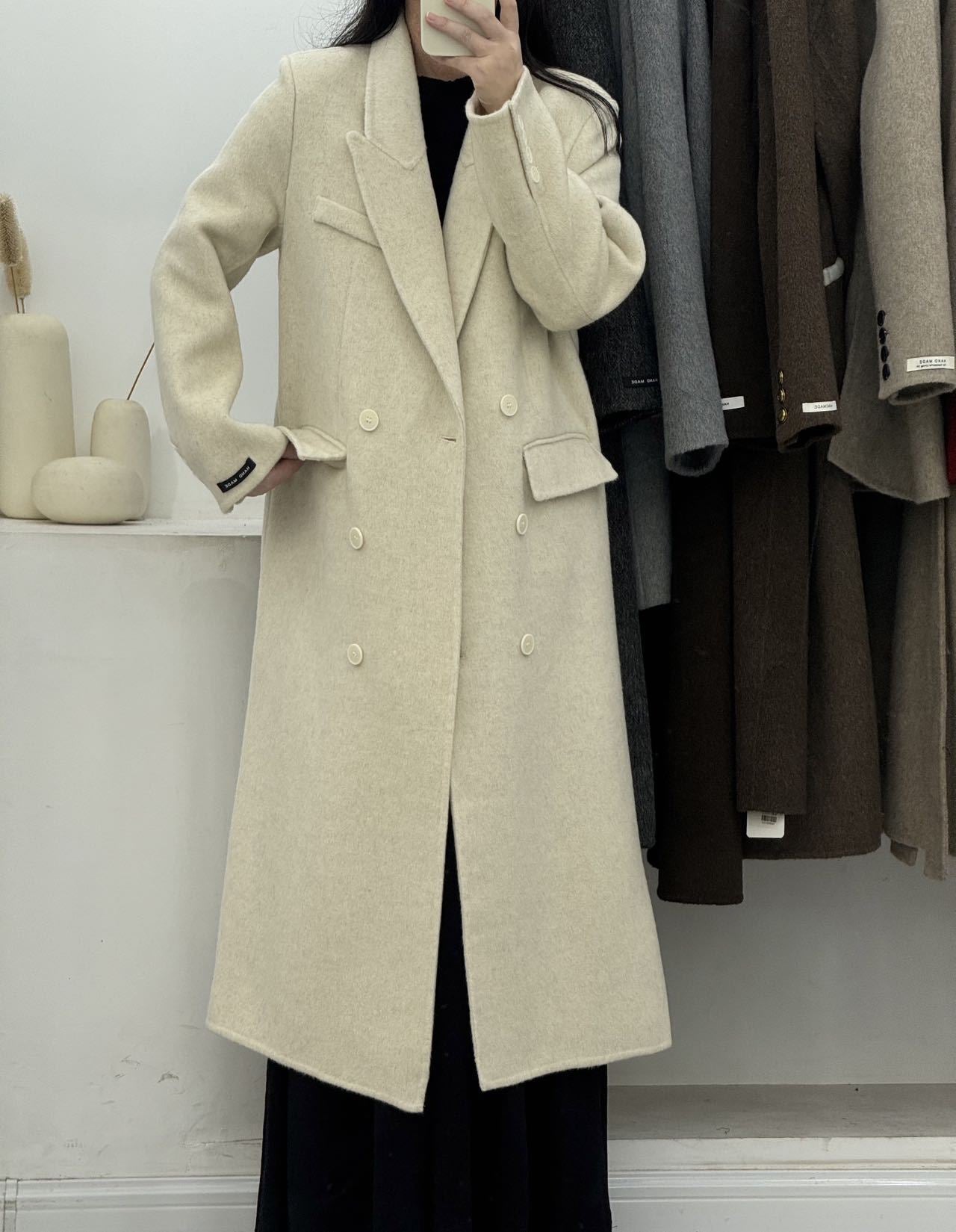 Krohn-e | Eleganter Wollmantel für Damen