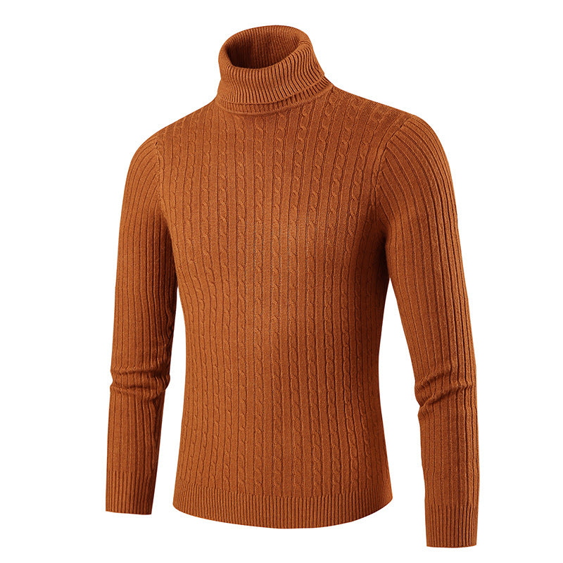 Herren modischer Rollkragenpullover aus strukturiertem Strick Krohn-e