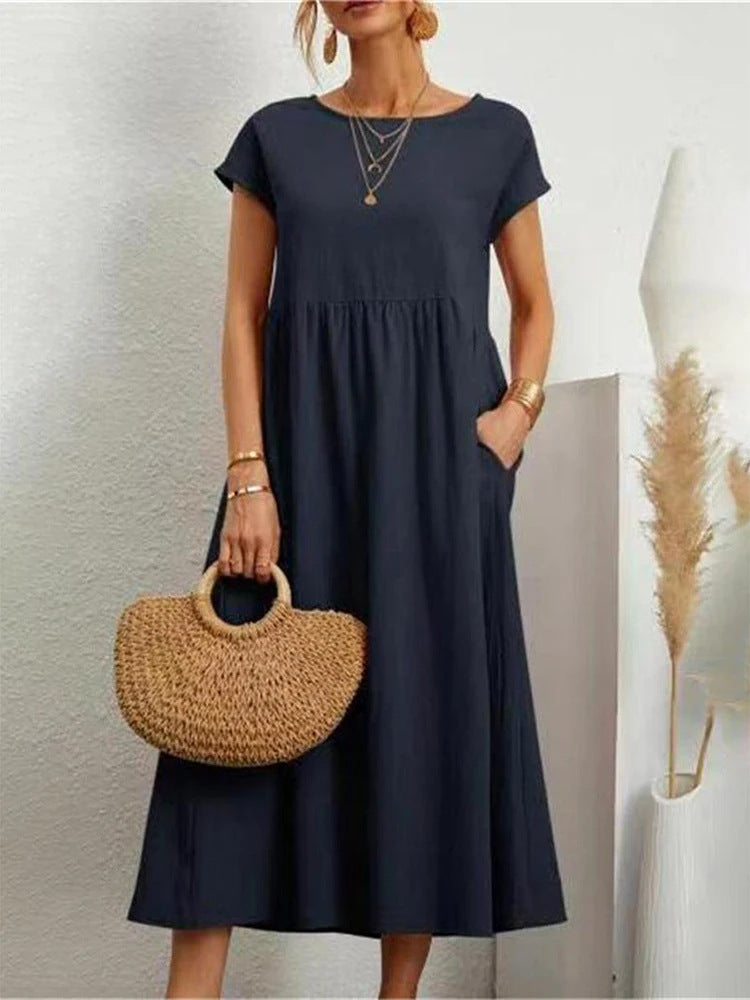 Damen Maxikleid aus leichtem, luftdurchlässigem Stoff Krohn-e