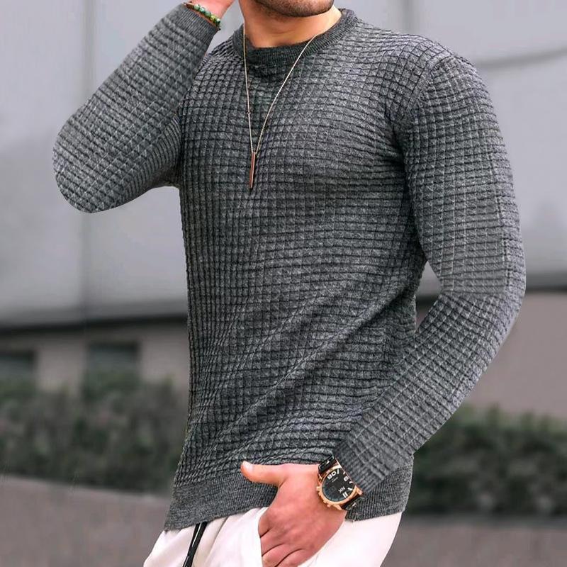Herren eleganter Strickpullover mit strukturierter Oberfläche Krohn-e