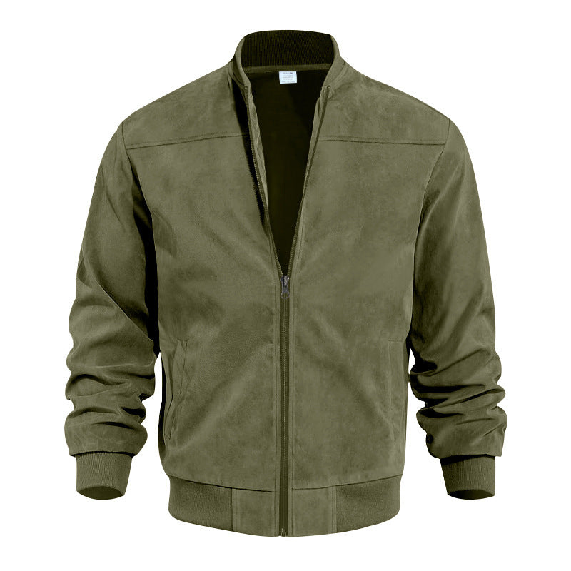 Herren moderne Bomberjacke mit bequemen Bündchen und Reißverschluss Krohn-e