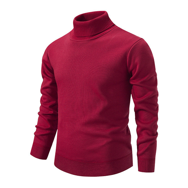 Herren Rollkragenpullover aus weichem Strick mit strukturiertem Design Krohn-e